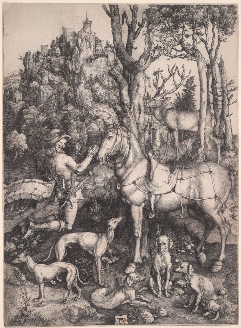 Święty Eustachy autorstwa Albrecht Dürer
