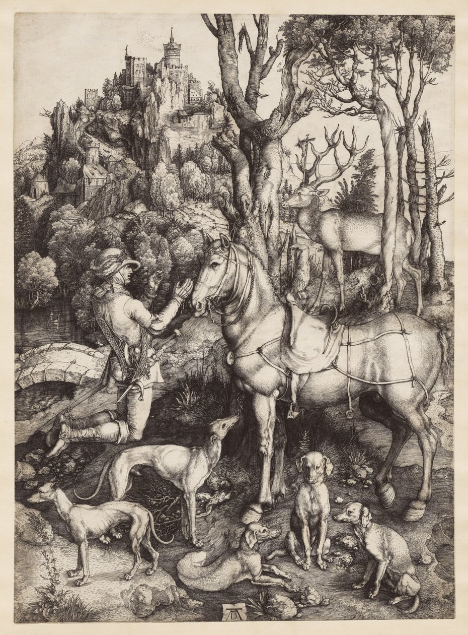 Święty Eustachy autorstwa Albrecht Dürer