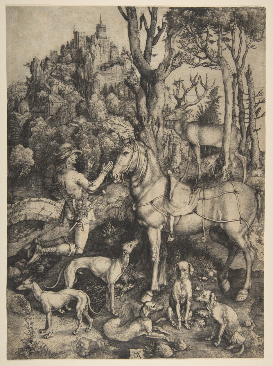 Święty Eustachy autorstwa Albrecht Dürer
