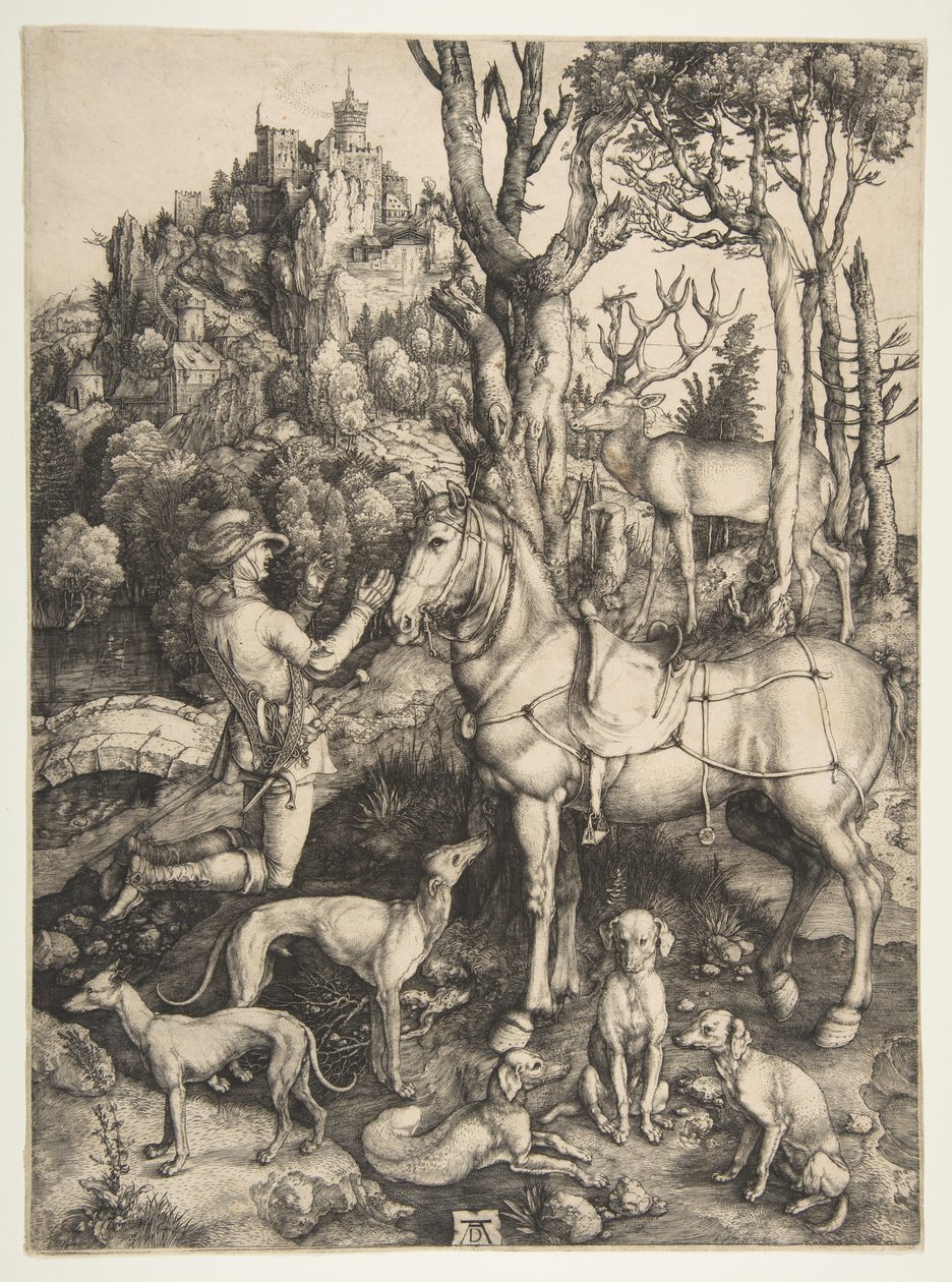 Święty Eustachy autorstwa Albrecht Dürer