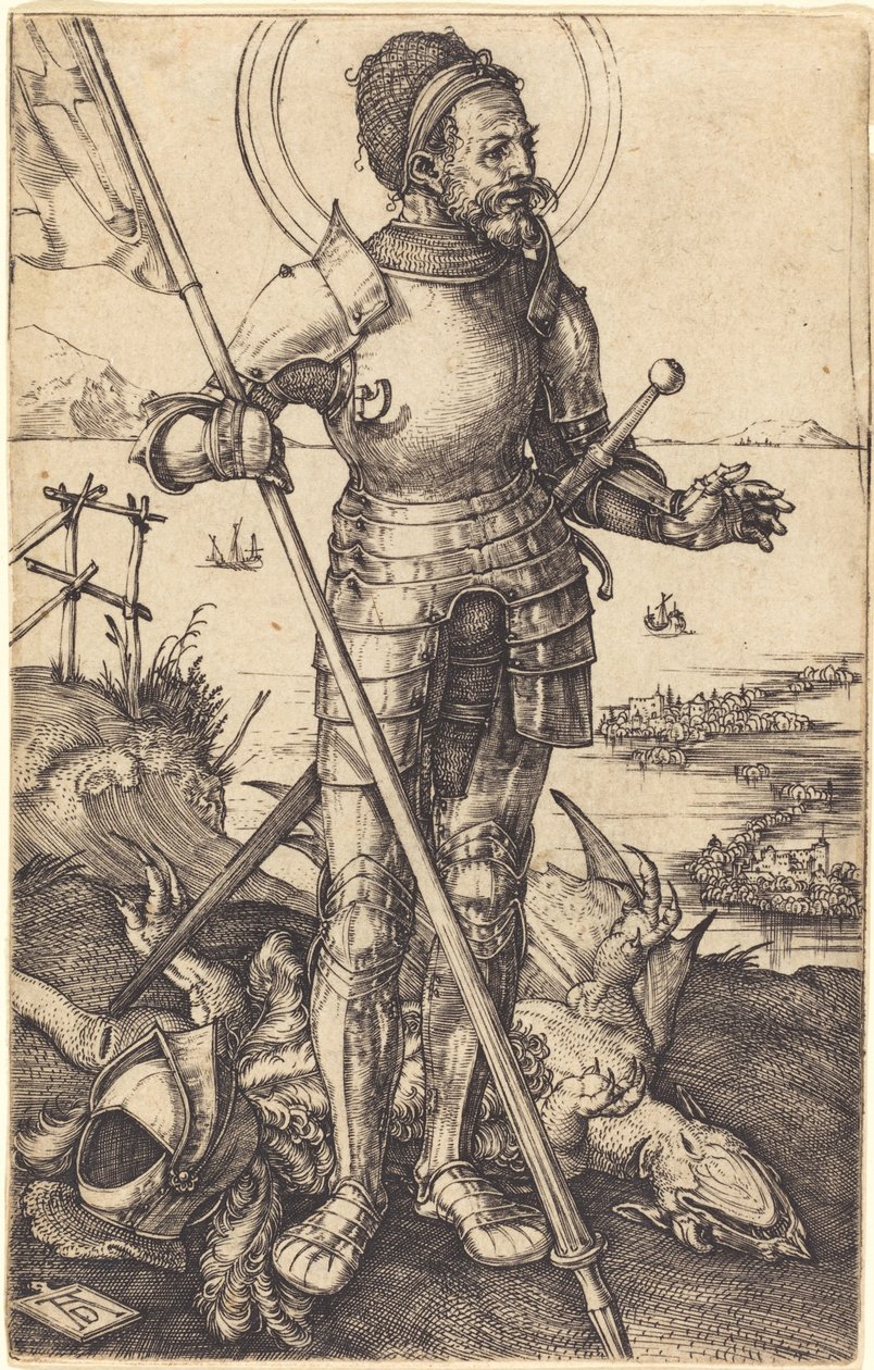 Stojący św. Jerzy autorstwa Albrecht Dürer