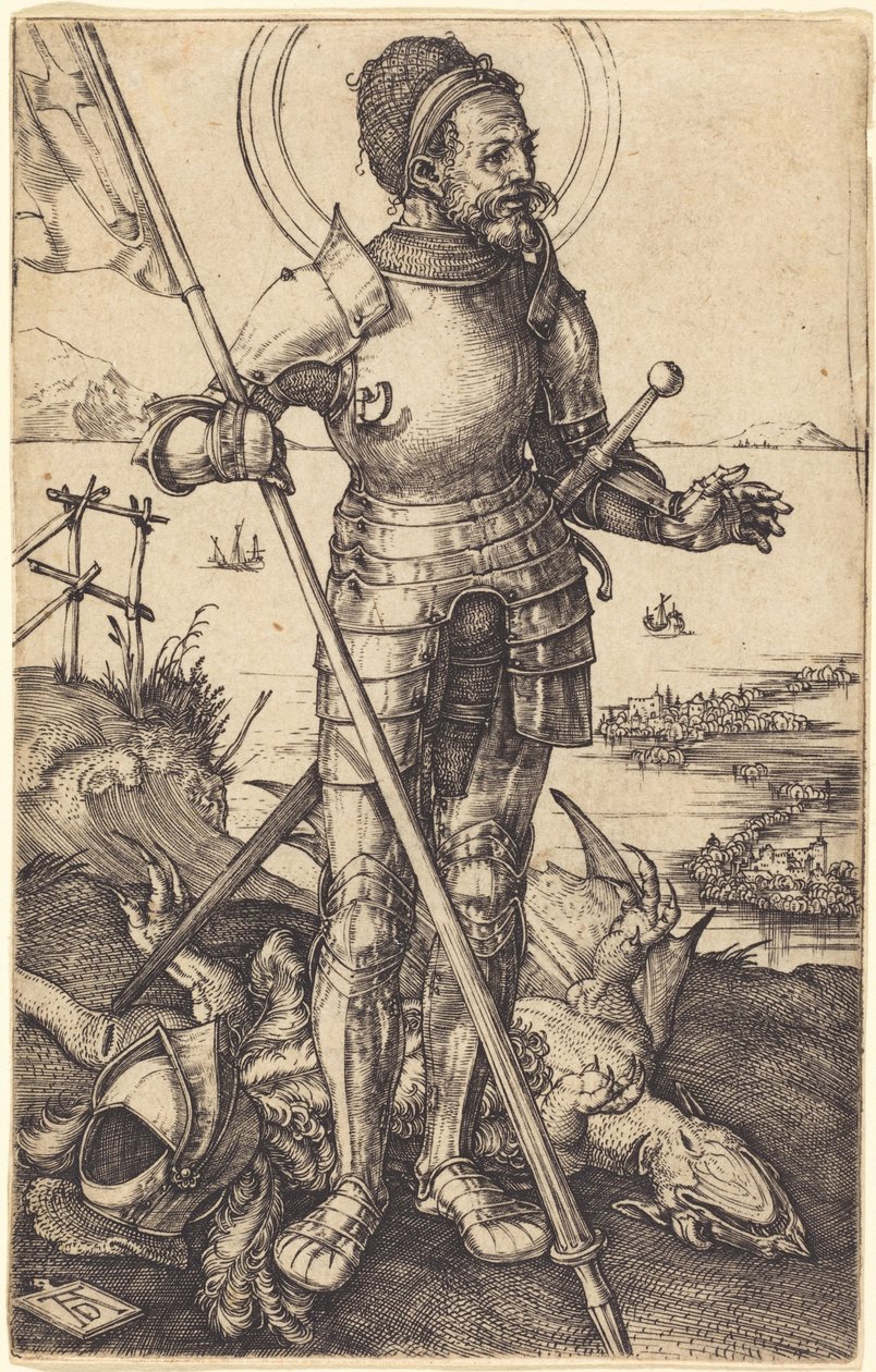 Święty Jerzy stojący autorstwa Albrecht Dürer