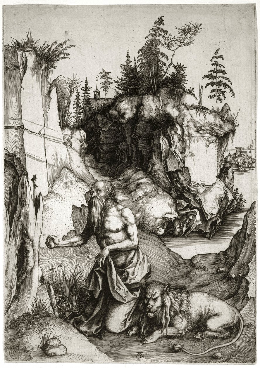 Święty Hieronim w pokucie (Bartsch 61) autorstwa Albrecht Dürer