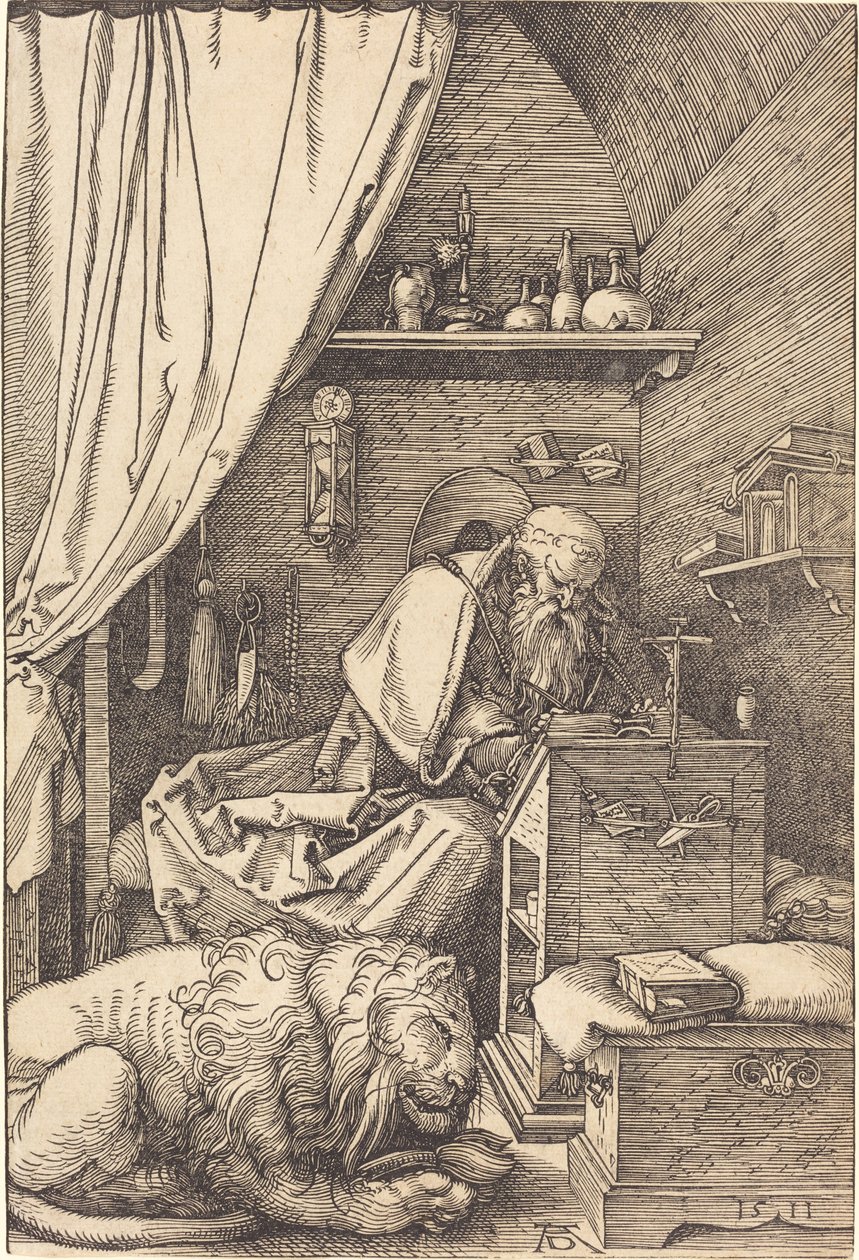Święty Hieronim w swojej celi autorstwa Albrecht Dürer