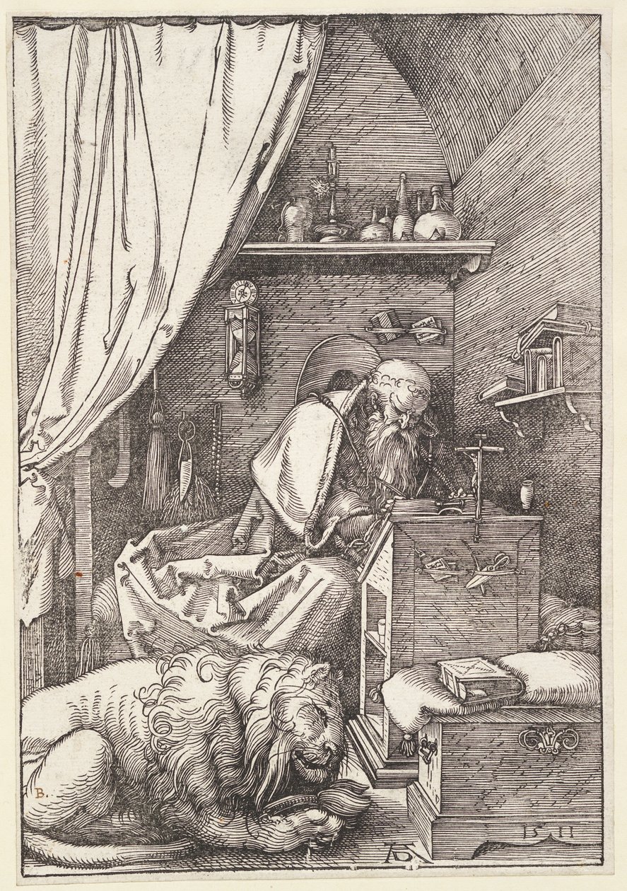 Święty Hieronim w celi autorstwa Albrecht Dürer