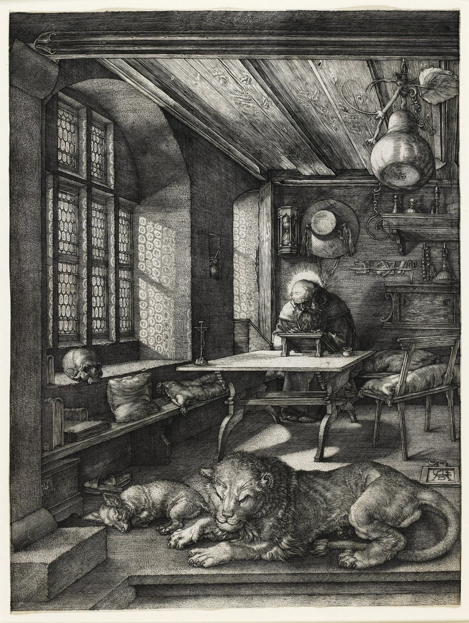 Święty Hieronim w swoim gabinecie, 1514 autorstwa Albrecht Dürer