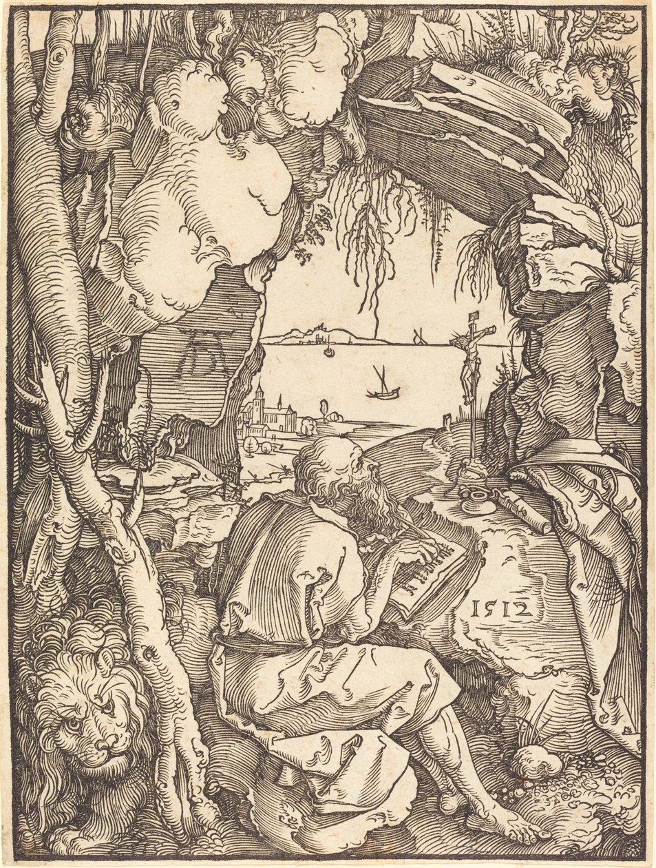 Święty Hieronim w jaskini autorstwa Albrecht Dürer