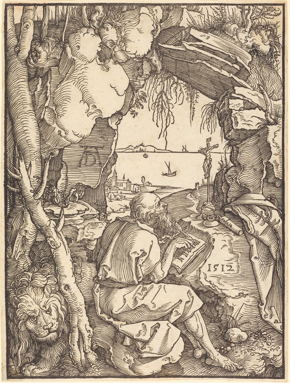 Święty Hieronim w grocie autorstwa Albrecht Dürer