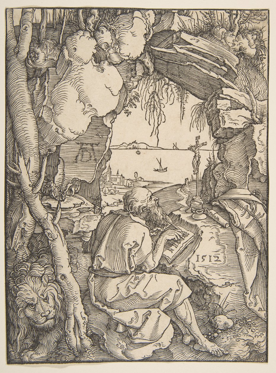 Święty Hieronim w jaskini autorstwa Albrecht Dürer