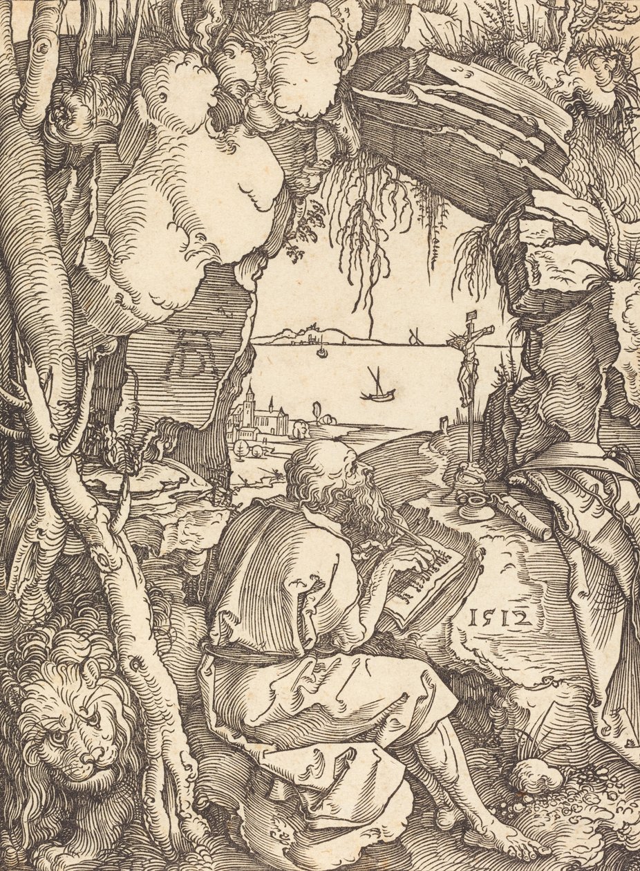 Święty Hieronim w jaskini, 1512. autorstwa Albrecht Dürer