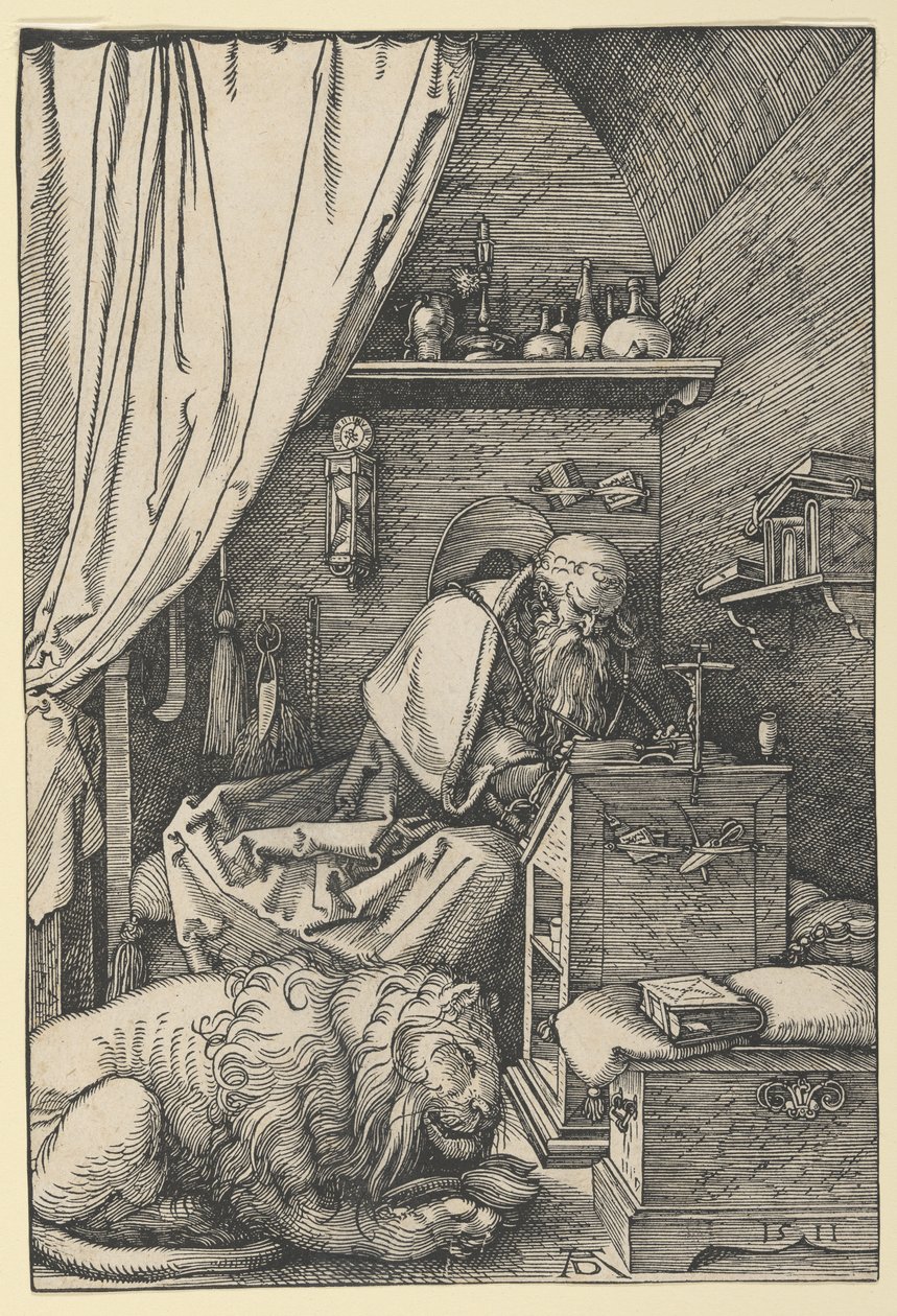 Święty Hieronim w swojej celi autorstwa Albrecht Dürer