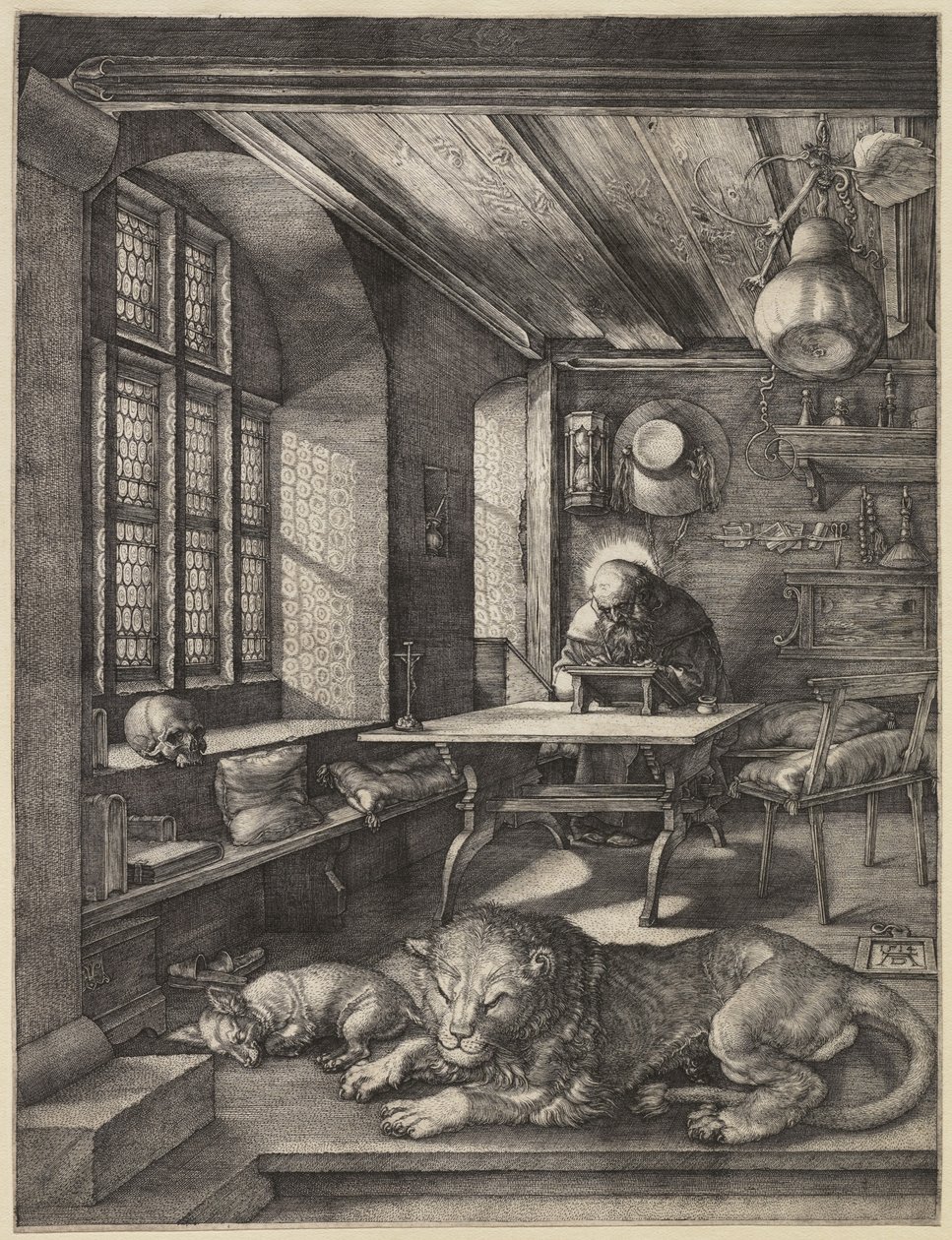 Święty Hieronim w swoim gabinecie, 1514 autorstwa Albrecht Dürer