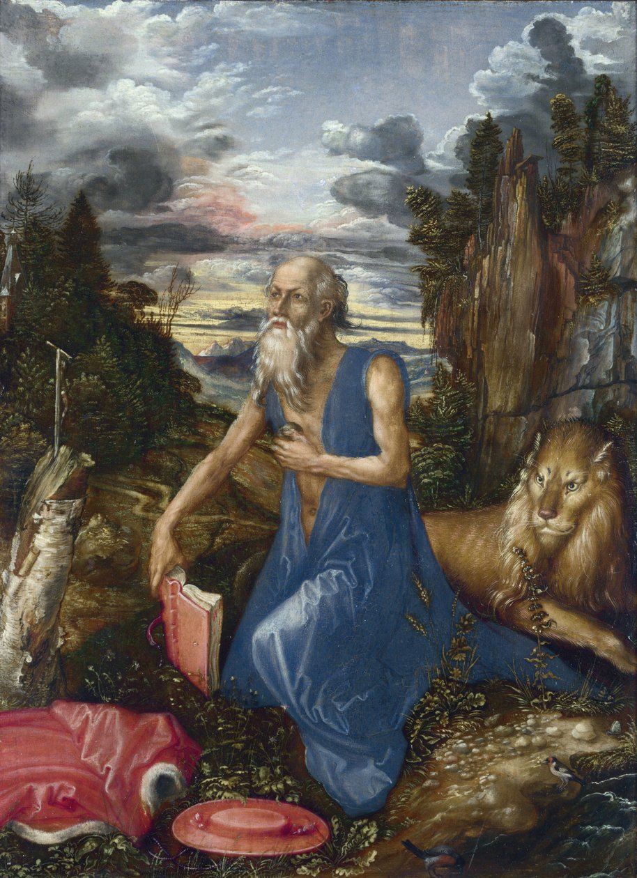 Święty Jerome na pustyni autorstwa Albrecht Dürer