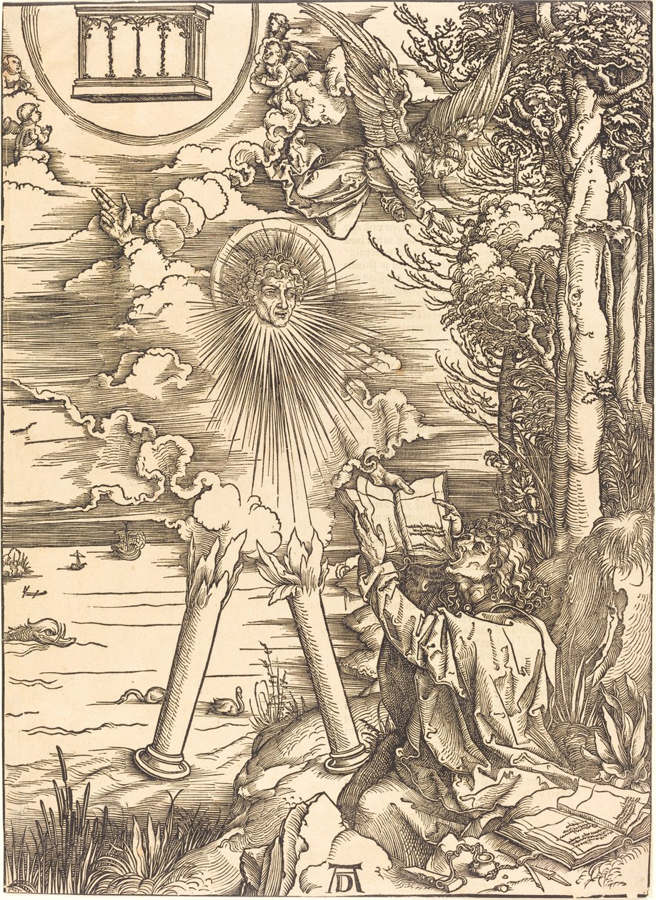 Święty Jan pożerający księgę autorstwa Albrecht Dürer