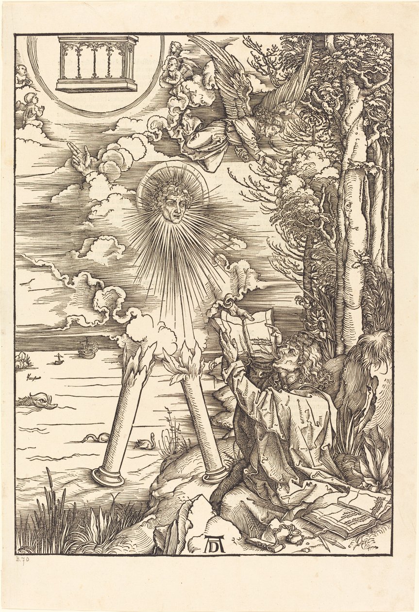 Święty Jan pożerający księgę autorstwa Albrecht Dürer