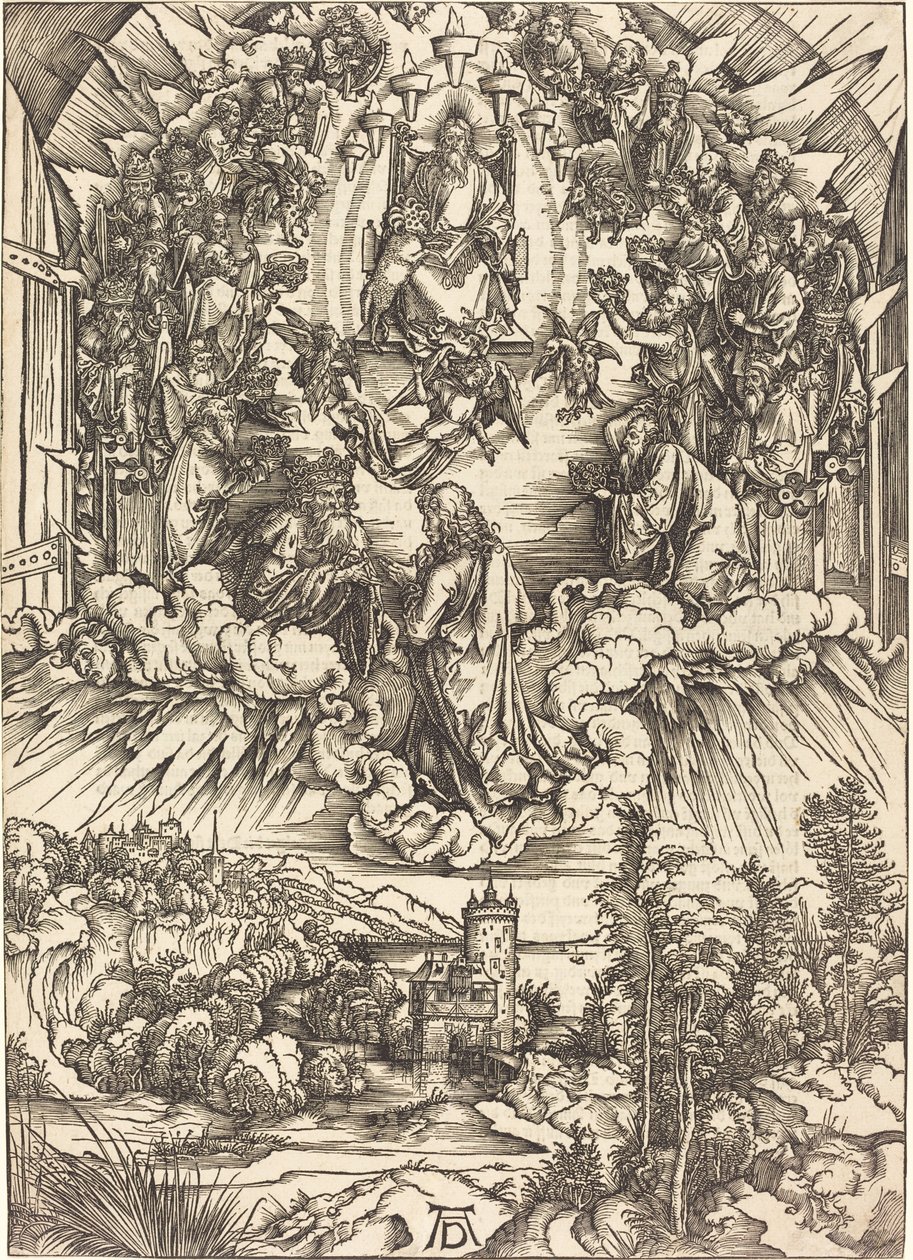 Święty Jan przed Bogiem i starszymi autorstwa Albrecht Dürer