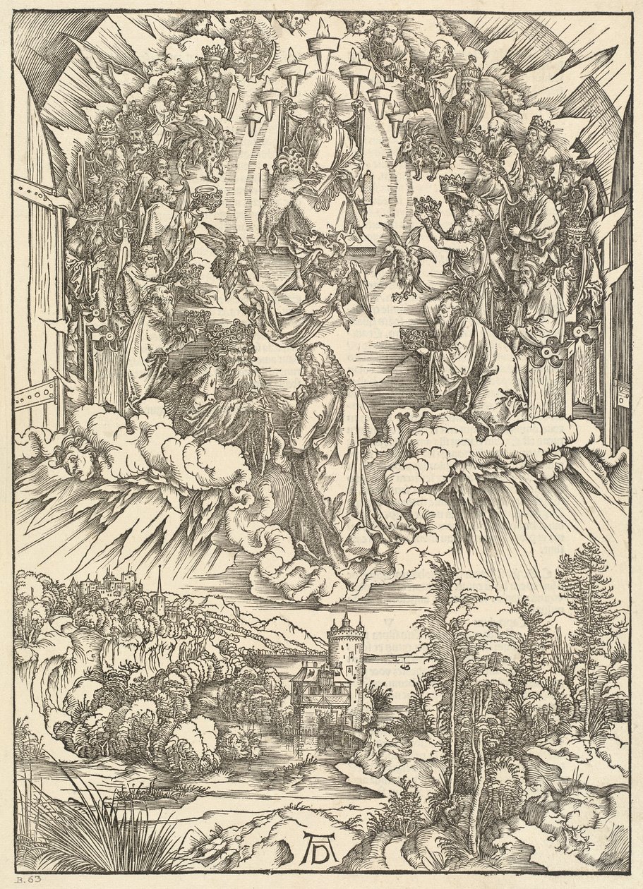 Święty Jan przed Bogiem i starszymi autorstwa Albrecht Dürer