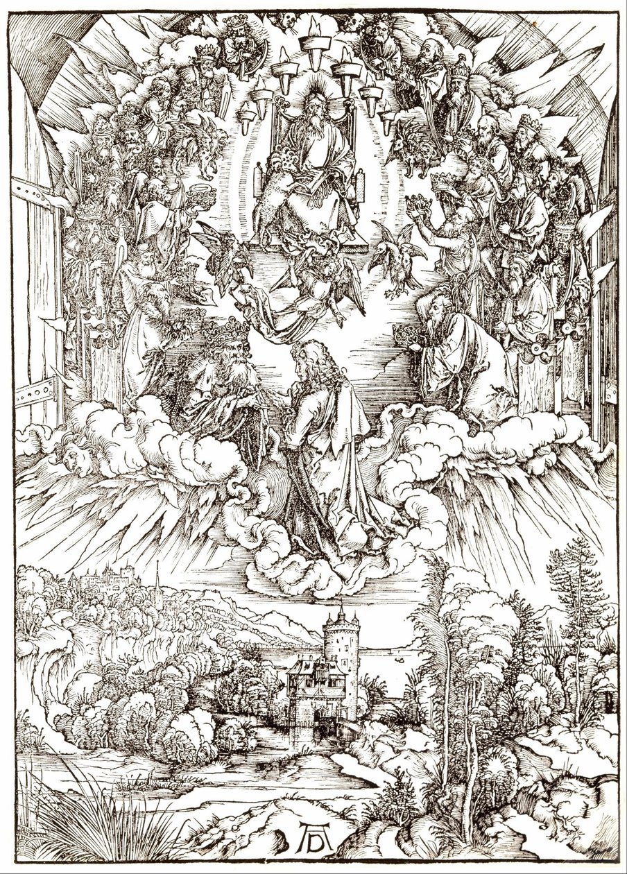 Święty Jan przed Bogiem i starszymi autorstwa Albrecht Dürer