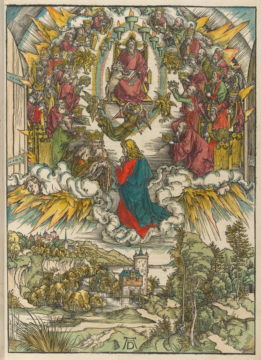 Święty Jan przed Bogiem i starszymi autorstwa Albrecht Dürer