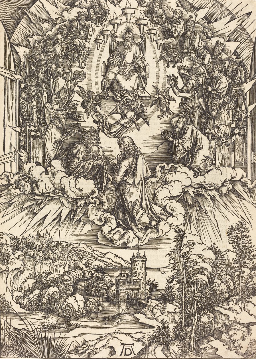 Święty Jan przed Bogiem i starszyzną, prawdopodobnie ok. 14961498. autorstwa Albrecht Dürer