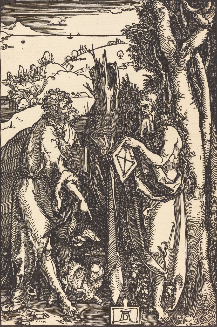 Św. Jan Chrzciciel i Św. 1504. autorstwa Albrecht Dürer