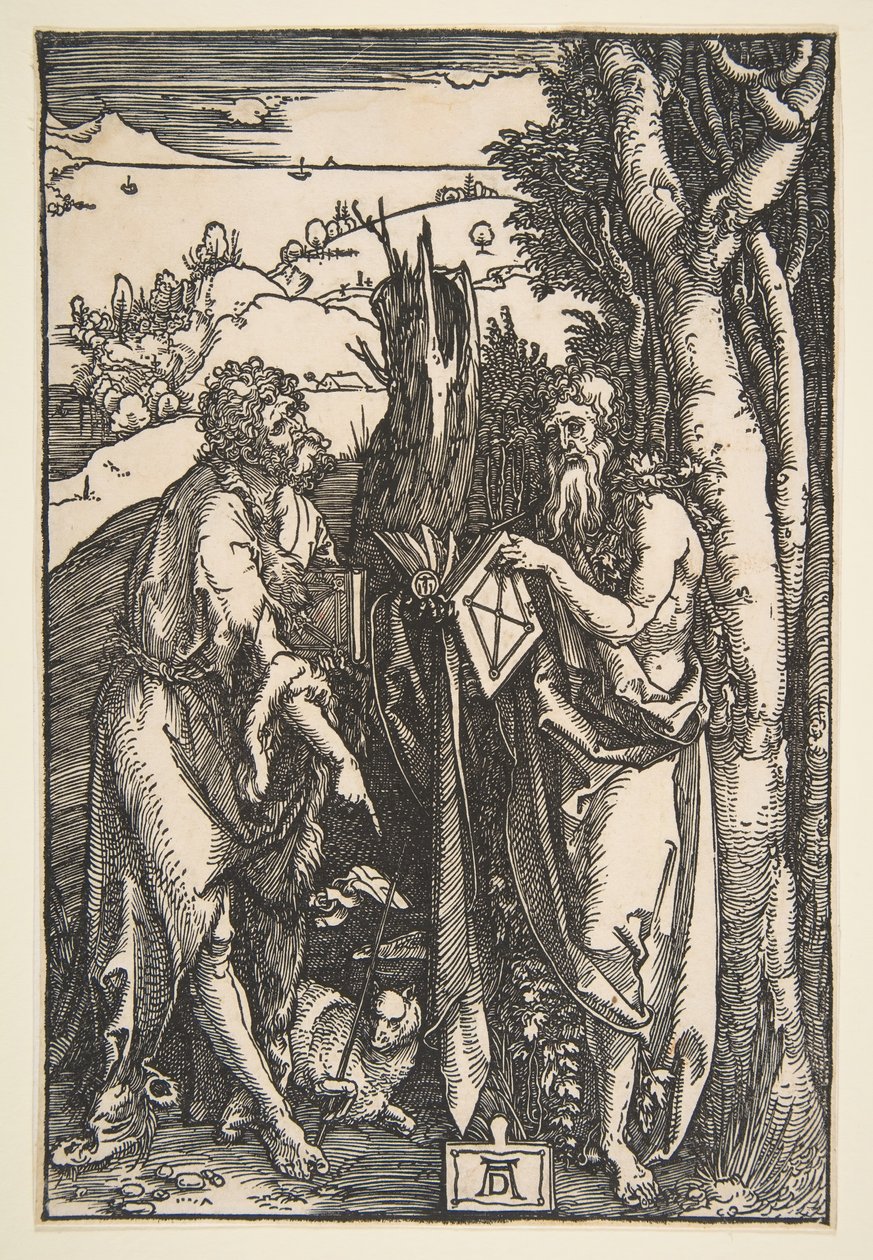 Św. Jan Chrzciciel i Św. Onufrego, ca. 1503. autorstwa Albrecht Dürer