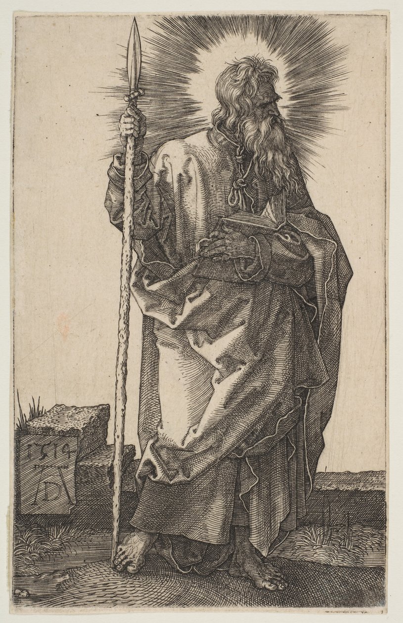 Św. Tomasz, 1514. autorstwa Albrecht Dürer