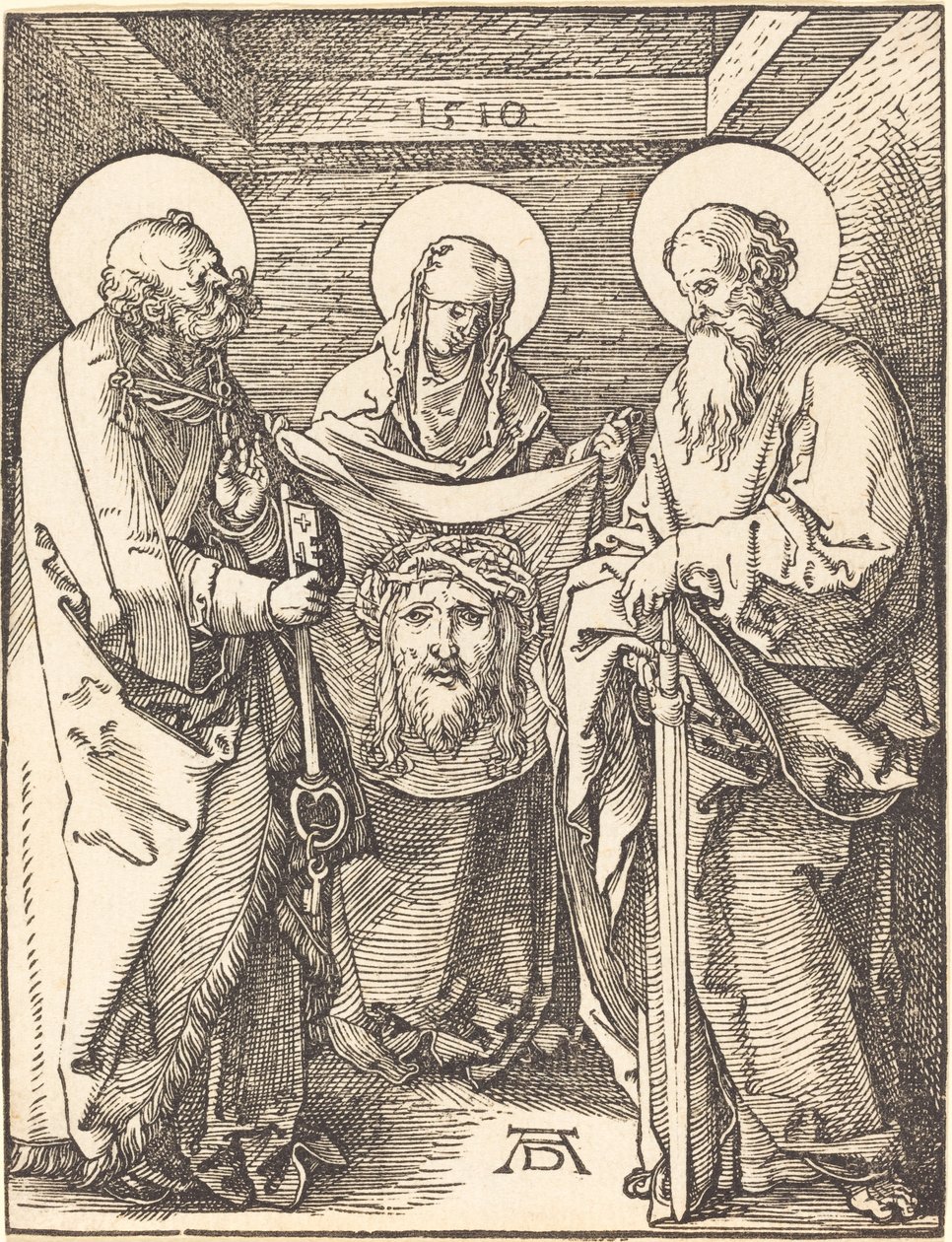 Święta Weronika między świętymi Piotrem i Pawłem autorstwa Albrecht Dürer