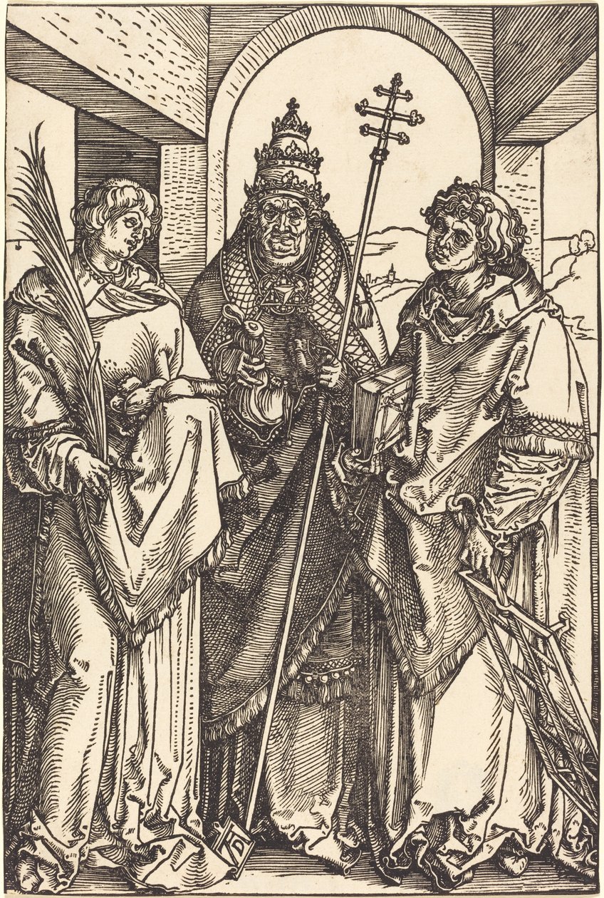 Święci Szczepan, Sykstus i Wawrzyniec autorstwa Albrecht Dürer