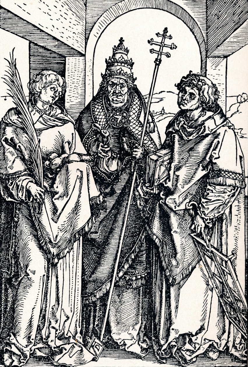 Święci Szczepan, Sykstus i Wawrzyniec, 1508 1906 autorstwa Albrecht Dürer