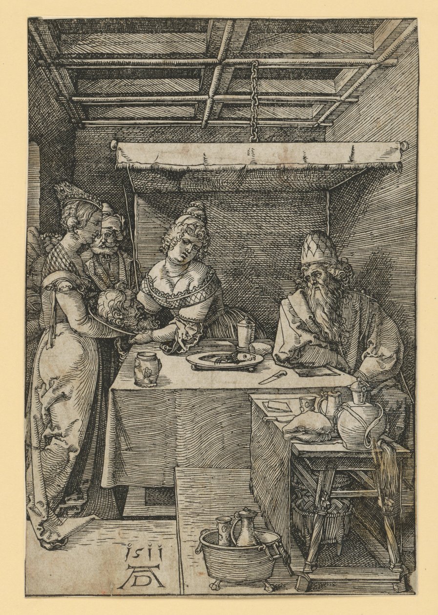 Salome otrzymuje głowę Jana Chrzciciela autorstwa Albrecht Dürer