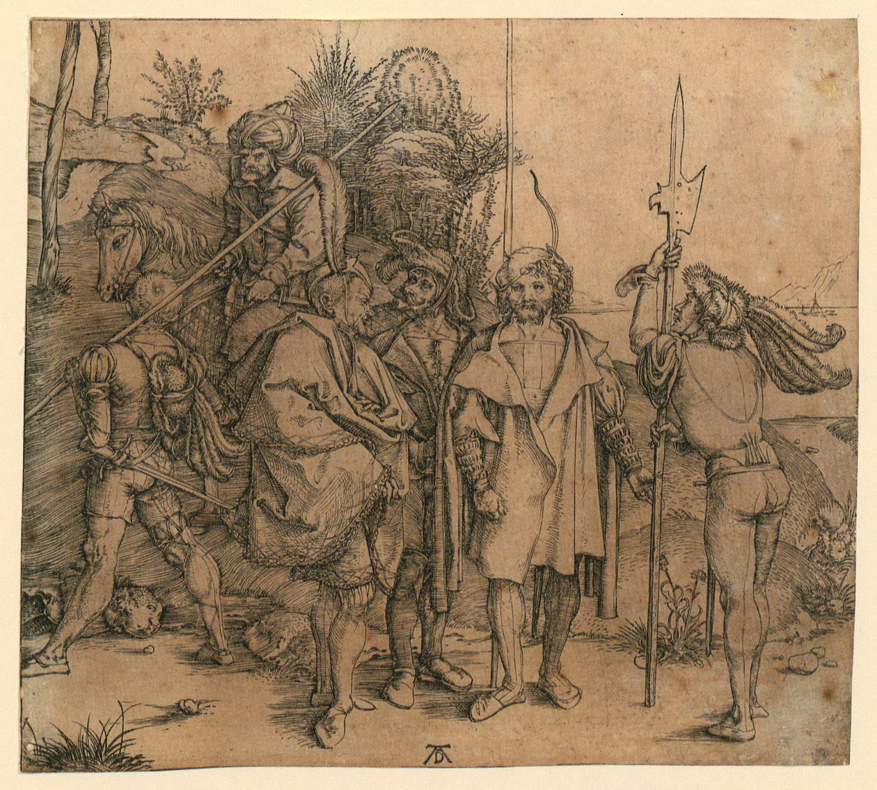 Sześciu żołnierzy autorstwa Albrecht Dürer