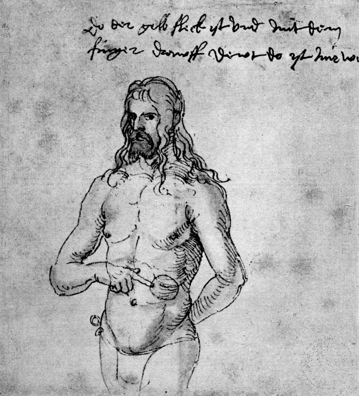 Autoportret, ok. 1512-1513 lub 1519, 1936 autorstwa Albrecht Dürer
