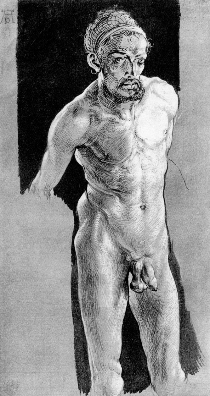 Autoportret w akcie, c1507, 1936 autorstwa Albrecht Dürer