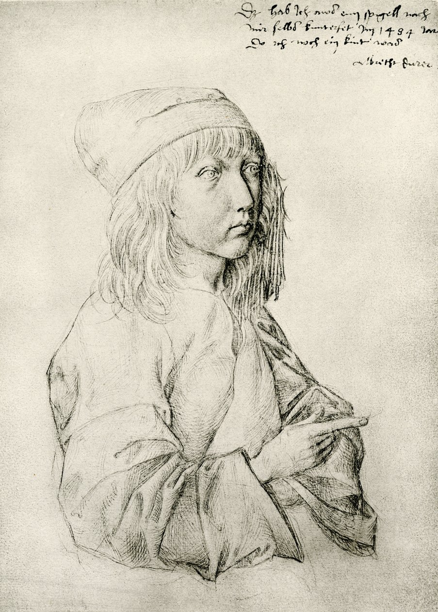 Autoportret trzynastoletniego Dürer autorstwa Albrecht Dürer