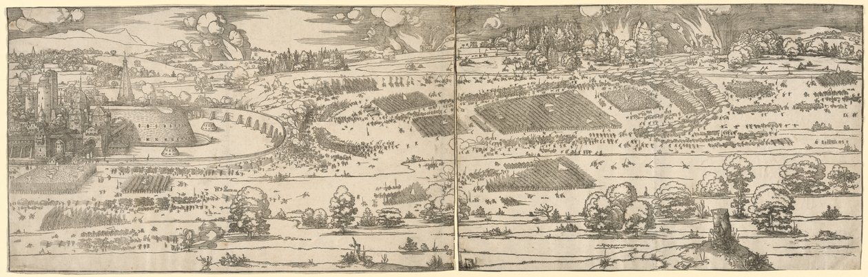 Oblężenie twierdzy autorstwa Albrecht Dürer