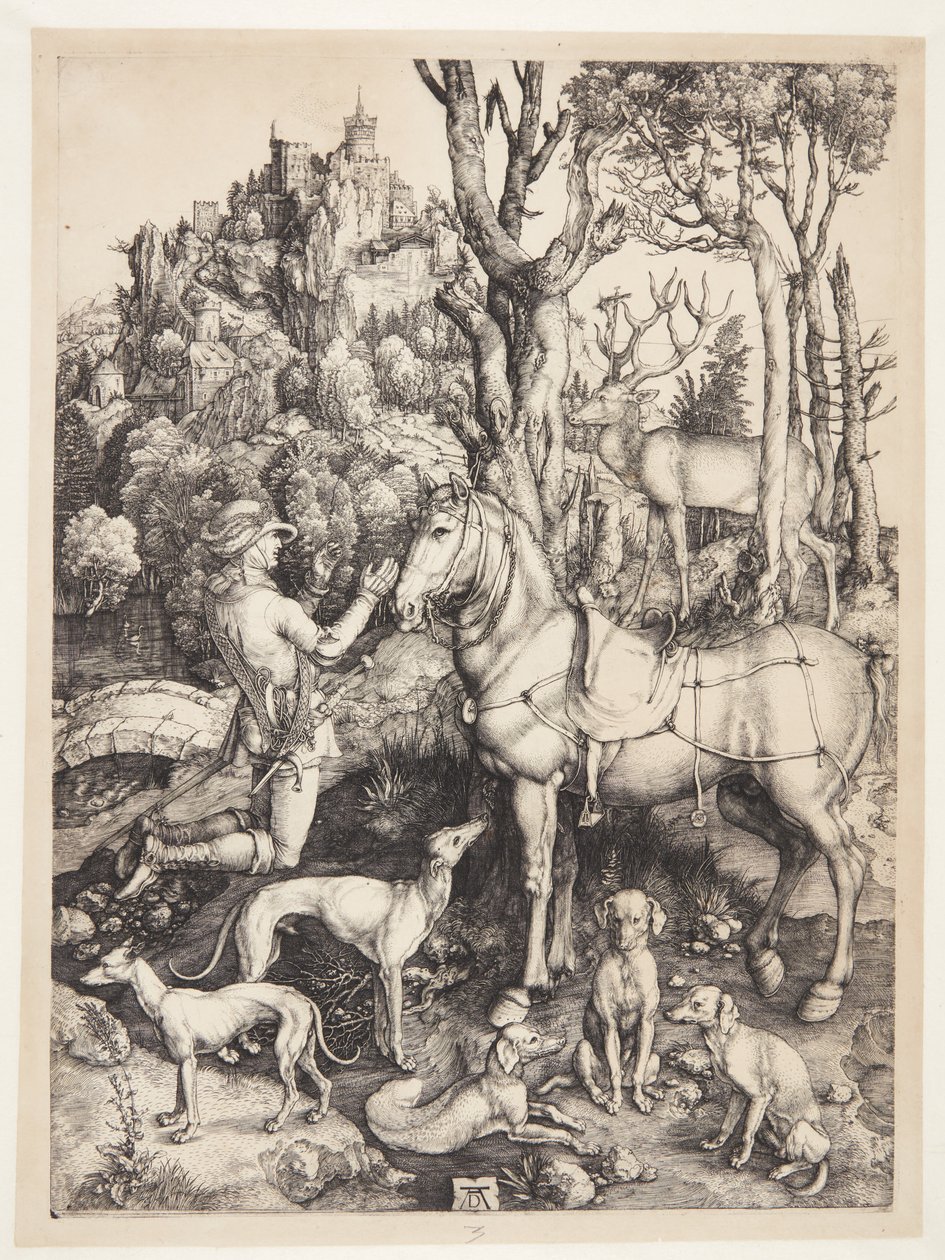 Św. Eustachy autorstwa Albrecht Dürer