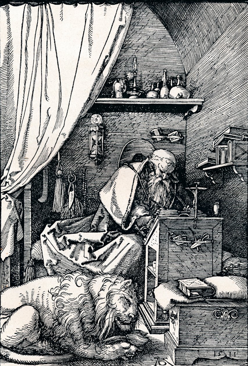 Św. Hieronim w swojej celi, 1511 1906 autorstwa Albrecht Dürer