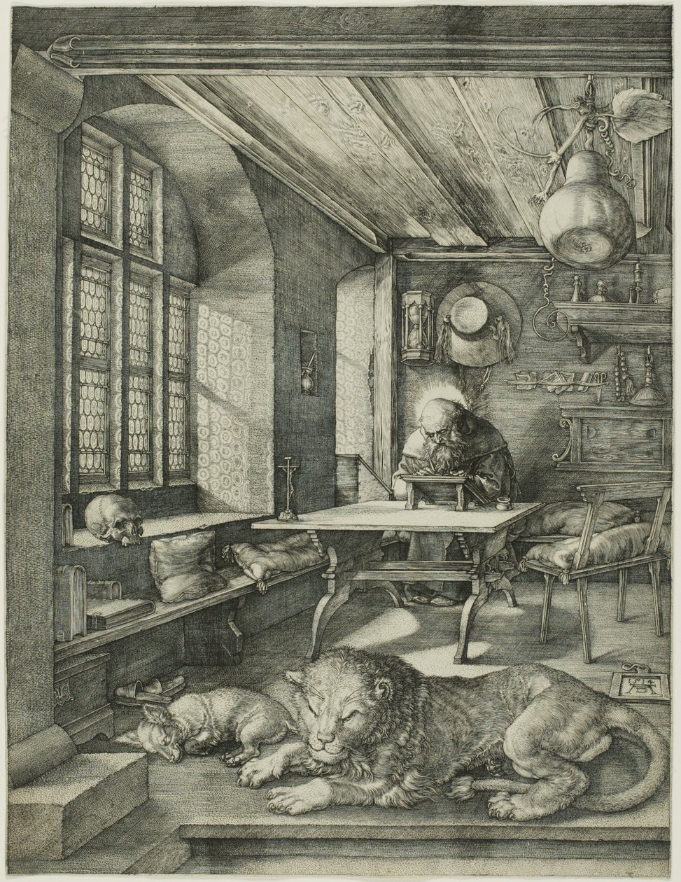Św. Hieronim w swoim gabinecie autorstwa Albrecht Dürer