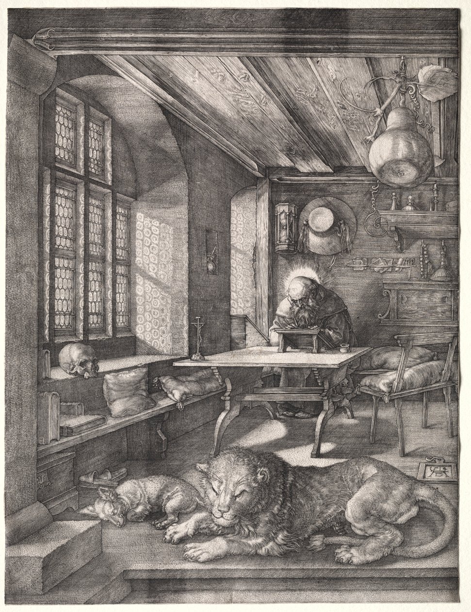 Św. Hieronim w swoim gabinecie autorstwa Albrecht Dürer