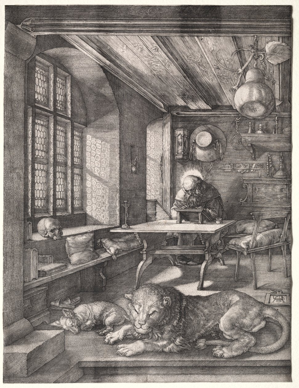 Św. Hieronim w swoim gabinecie, 1514. autorstwa Albrecht Dürer