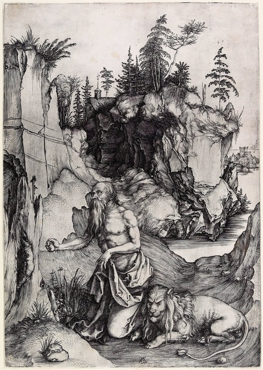 Święty Hieronim pokutujący autorstwa Albrecht Dürer