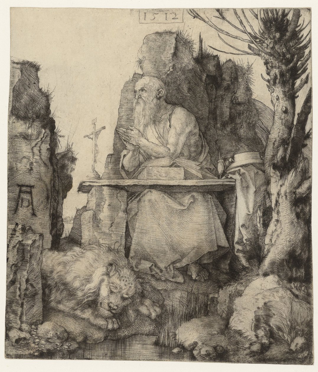 Św. Hieronim na pustkowiu Święty Hieronim na pustkowiu autorstwa Albrecht Dürer