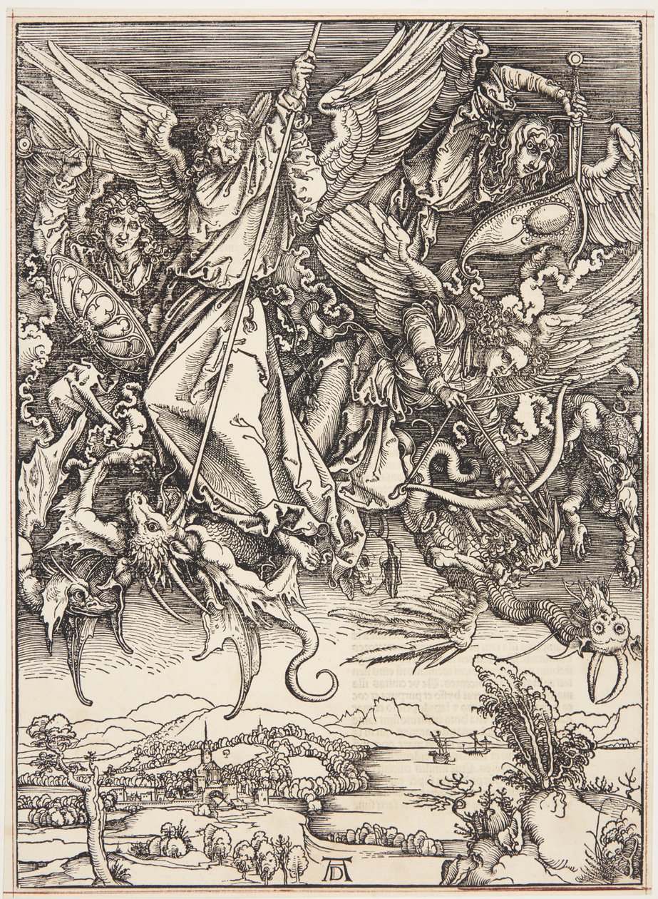 Św. Michał walczący ze smokiem autorstwa Albrecht Dürer
