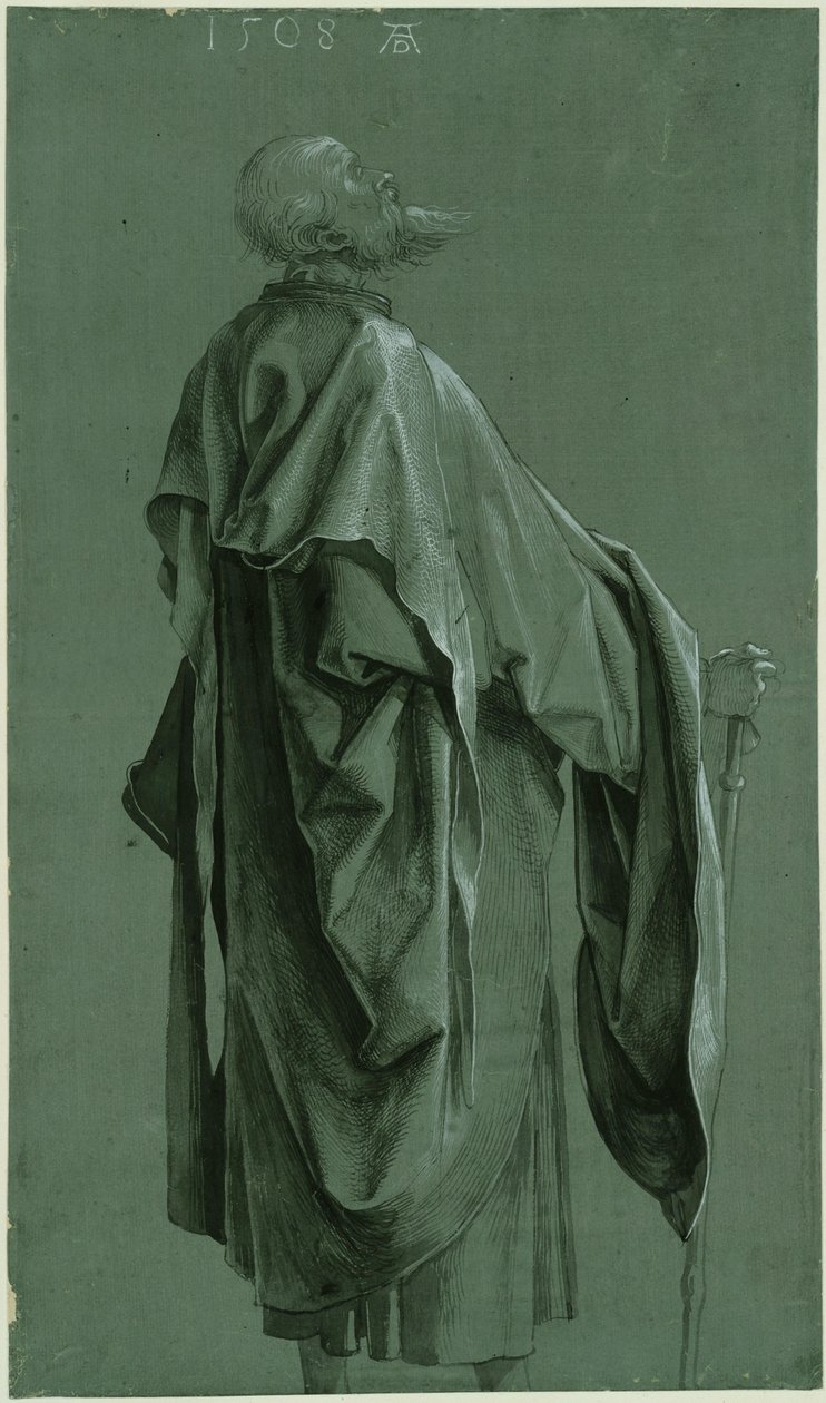Stojący apostoł (Paweł lub Jakub Starszy) autorstwa Albrecht Dürer