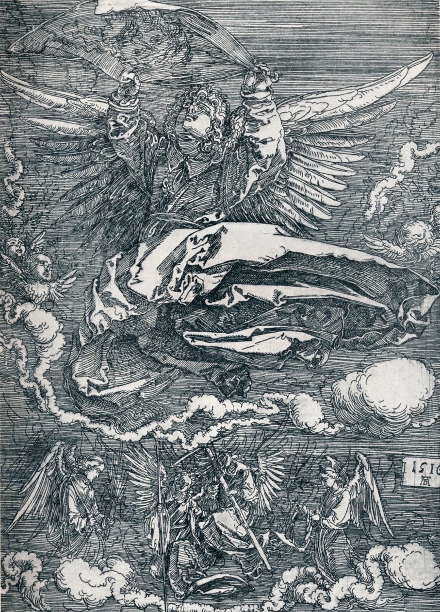 Sudarium wystawione przez anioła, 1516 1906 autorstwa Albrecht Dürer