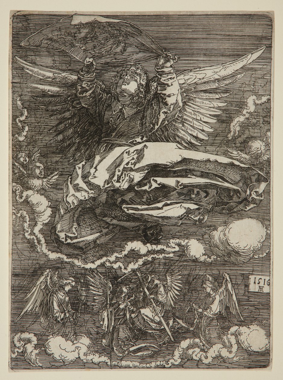 Chusta świętego oblicza rozpostarta przez anioła autorstwa Albrecht Dürer