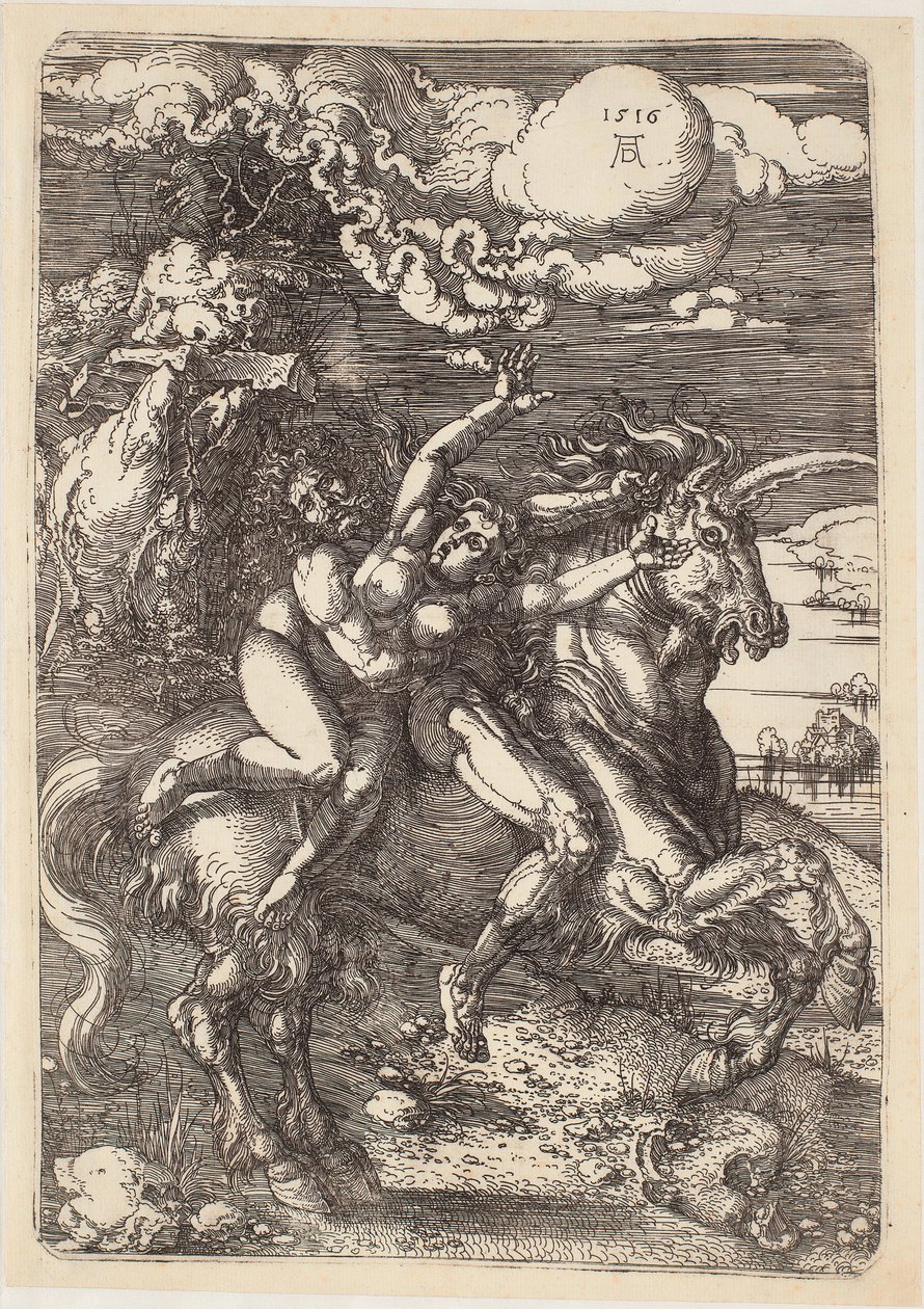 Uprowadzenie Prozerpiny autorstwa Albrecht Dürer
