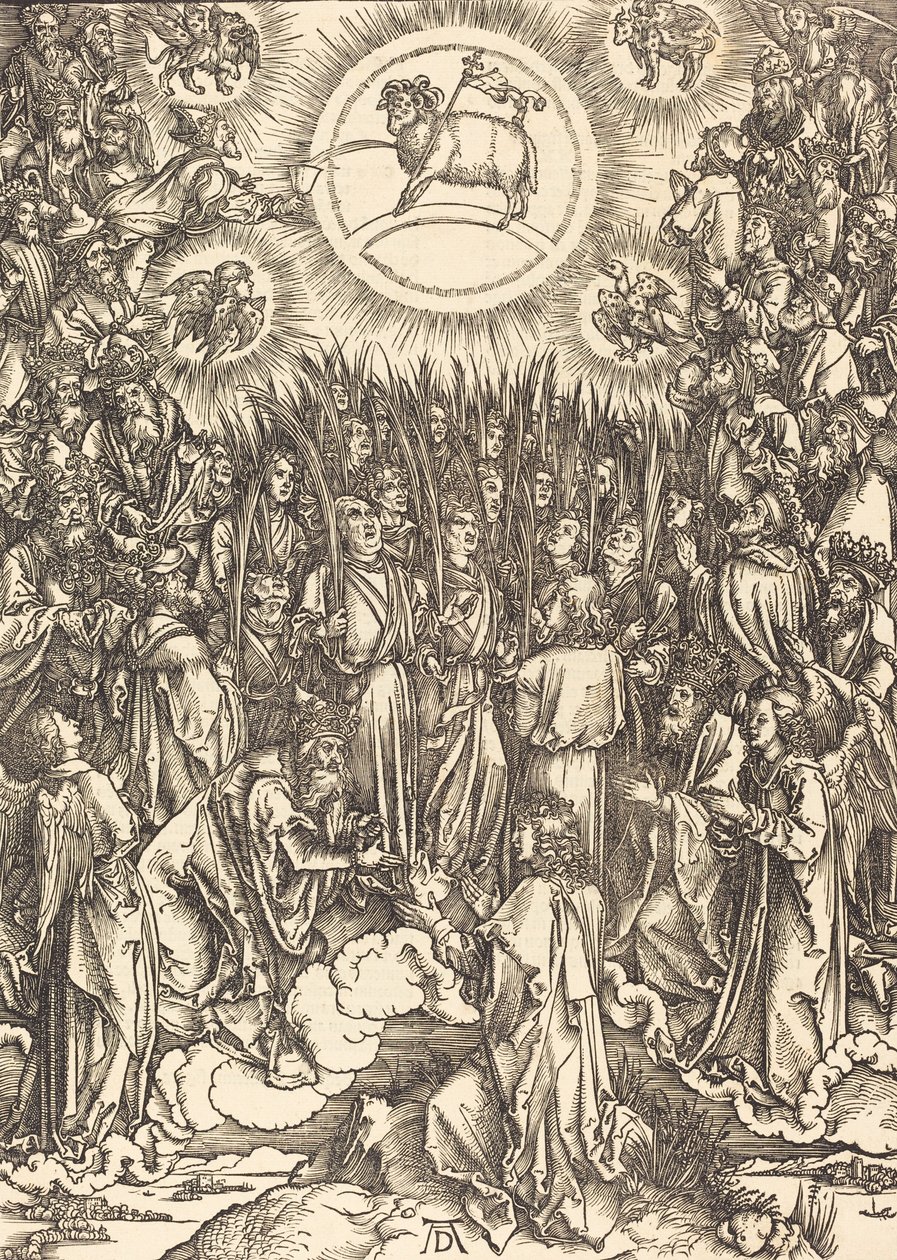Adoracja Baranka, 1498. autorstwa Albrecht Dürer