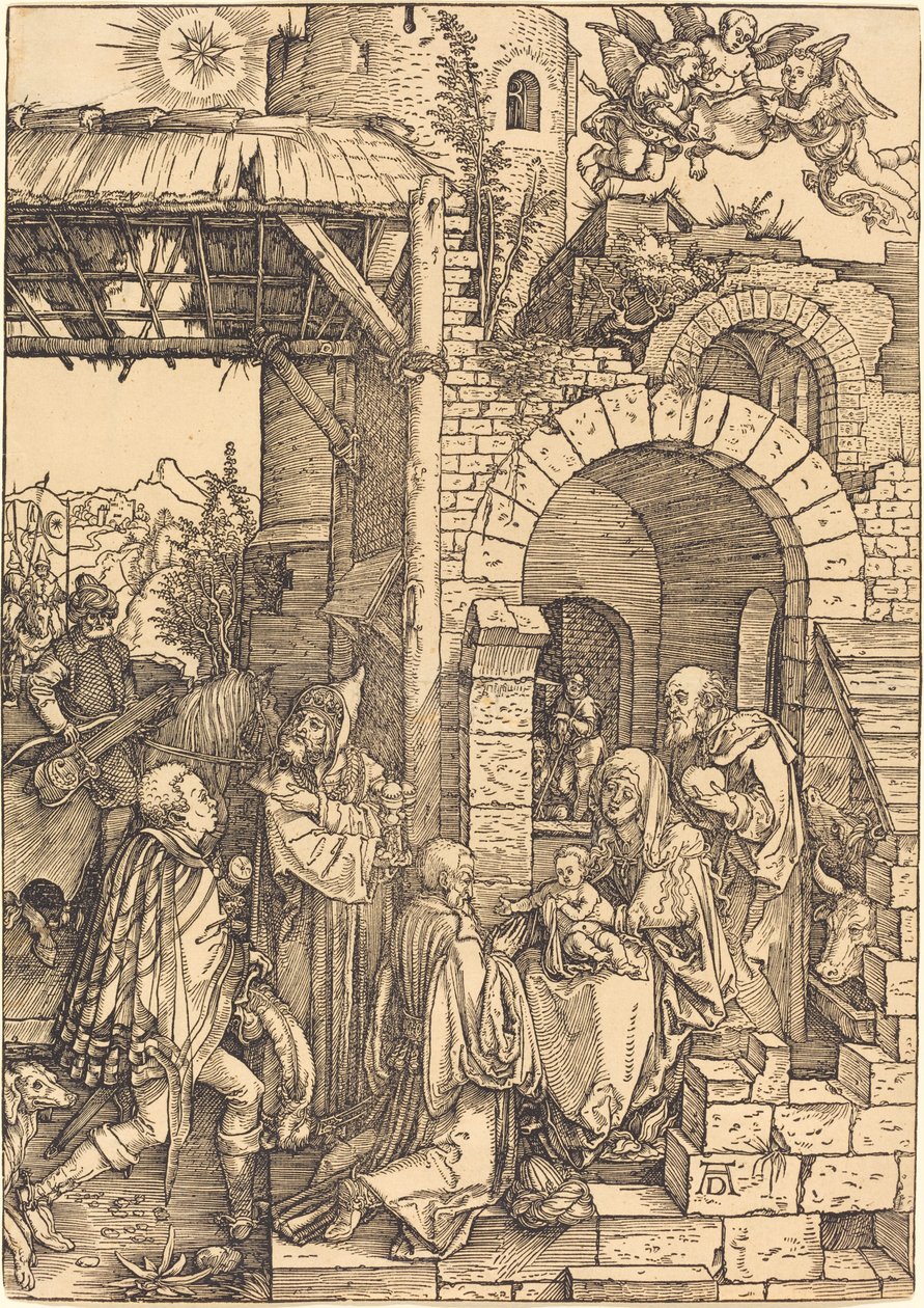 Pokłon Trzech Króli autorstwa Albrecht Dürer